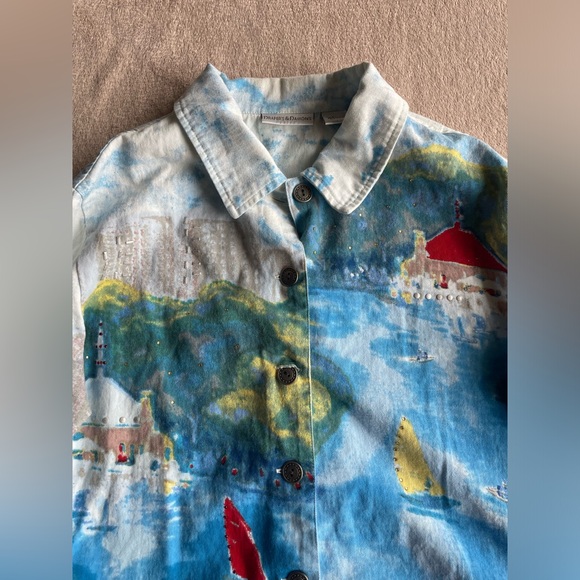 Abstract painted jacket - Picture 5 of 9